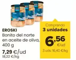 Autoservicios Familia EROSKI Bonito del norte en aceite de oliva oferta