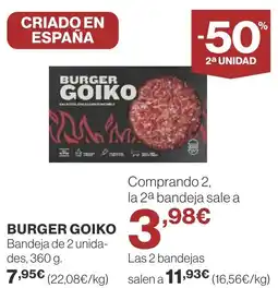 Supercor Burger goiko oferta