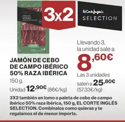 Supercor Jamón de cebo de campo ibérico 50% raza ibérica oferta