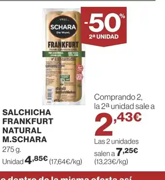 Supercor Salchicha frankfurt natural m.schara oferta