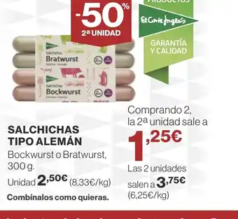 Supercor Salchichas tipo alemán oferta