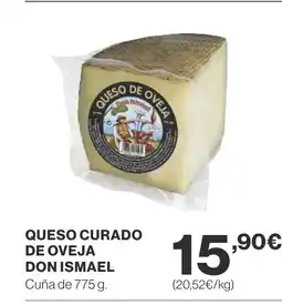 Supercor Queso curado de oveja don ismael oferta