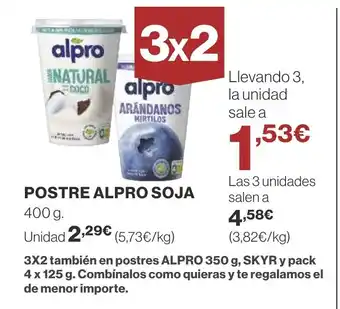 Supercor Postre alpro soja oferta