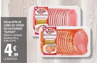 E.Leclerc Elpozo - escalope de lomo de cerdo extratiernos oferta