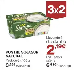 Supercor Postre sojasun natural oferta