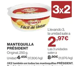 Supercor PRÉSIDENT Mantequilla oferta