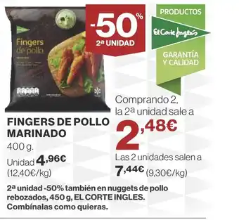 Supercor Fingers de pollo marinado oferta