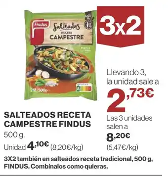 Supercor FINDUS Salteados receta campestre oferta