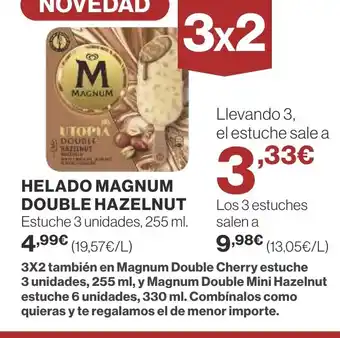 Supercor Helado magnum double hazelnut oferta