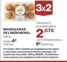 Supercor Magdalenas de limón menal oferta