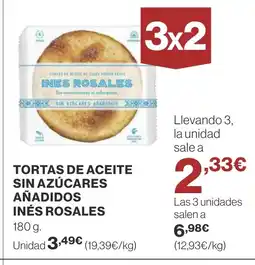 Supercor Tortas de aceite sin azúcares añadidos inés rosales oferta