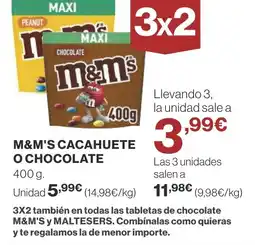 Supercor M&M'S Cacahuete o chocolate oferta