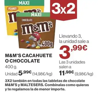 Supercor M&M'S Cacahuete o chocolate oferta