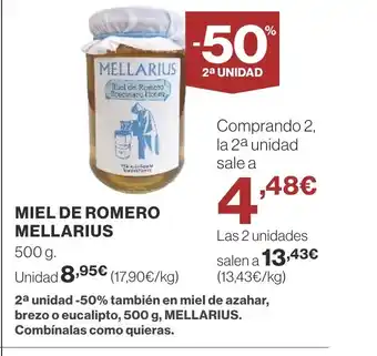 Supercor MELLARIUS Miel de romero oferta