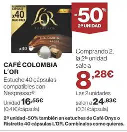 Supercor L'OR Café colombia oferta