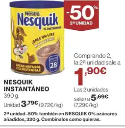 Supercor NESQUIK instantáneo oferta