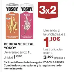 Supercor YOSOY Bebida vegetal oferta