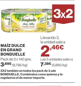 Supercor BONDUELLE Maíz dulce en grano oferta