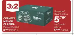 Supercor Cerveza mahou clásica oferta