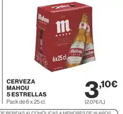 Supercor MAHOU 5 ESTRELLAS Cerveza oferta