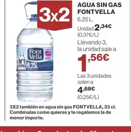 Supercor FONTVELLA Agua sin gas oferta