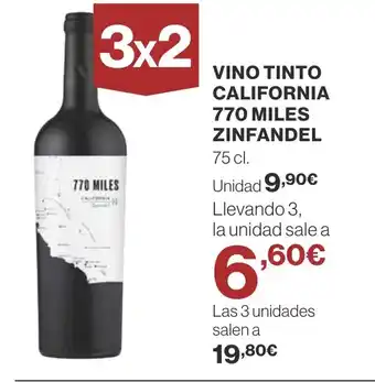 Supercor Vino tinto california 770 miles zinfandel oferta