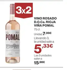 Supercor Vino rosado d.o.ca. rioja viña pomal oferta