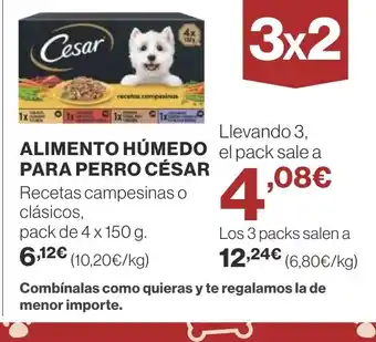 Supercor CÉSAR Alimento húmedo para perro oferta