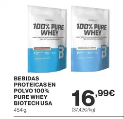 Supercor Bebidas proteicas en polvo 100% pure whey oferta