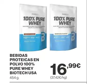 Supercor Bebidas proteicas en polvo 100% pure whey oferta