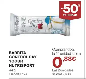 Supercor Barrita control day yogur nutrisport oferta