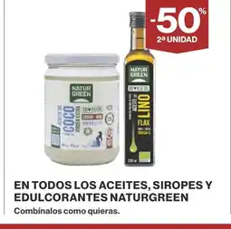 Supercor En todos los aceites, siropes y edulcorantes naturgreen oferta