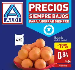 ALDI Naranja oferta