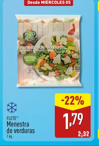 ALDI FLETE Menestra de verduras oferta