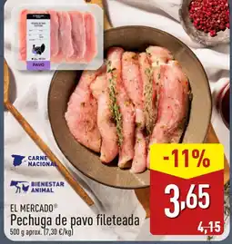 ALDI EL MERCADO Pechuga de pavo fileteada oferta