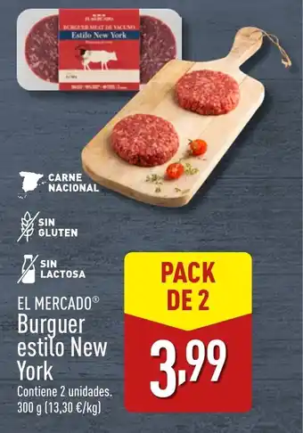 ALDI EL MERCADO Burguer estilo New York oferta