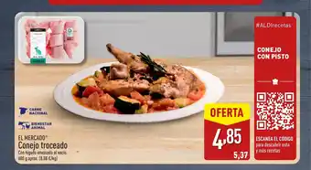 ALDI EL MERCADO Conejo troceado oferta