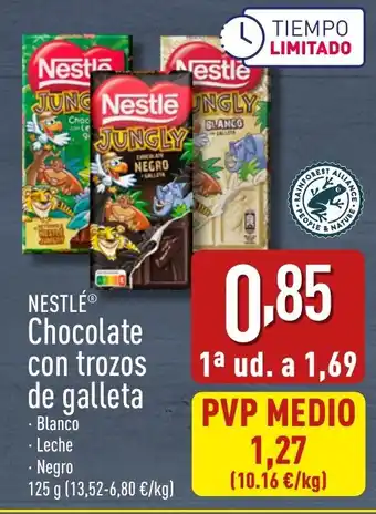 ALDI NESTLE Chocolate con trozos de galleta oferta