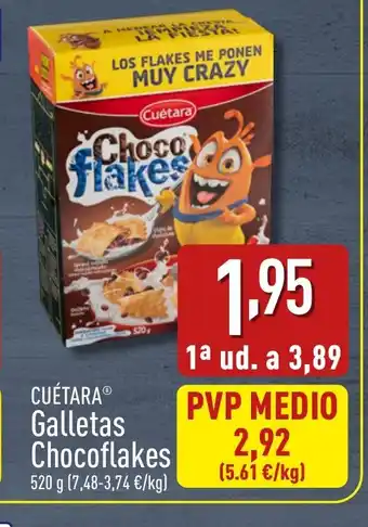 ALDI CUÉTARA Galletas Chocoflakes oferta