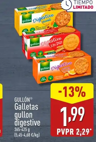 ALDI GULLÓN Galletas gullon digestive oferta