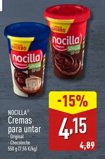 ALDI NOCILLA Cremas para untar oferta