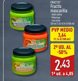 ALDI FRUCTIS Fructis mascarilla oferta