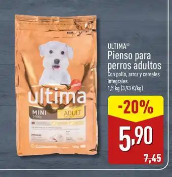 ALDI ULTIMA Pienso para perros adultos oferta