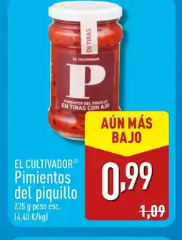 ALDI EL CULTIVADOR Pimientos del piquillo oferta