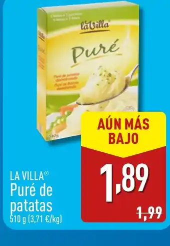 ALDI LA VILLA Puré de patatas oferta