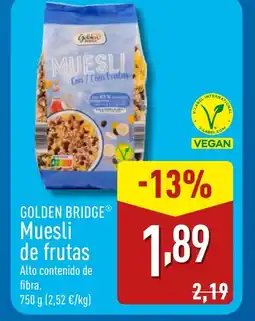 ALDI GOLDEN BRIDGE Muesli de frutas oferta