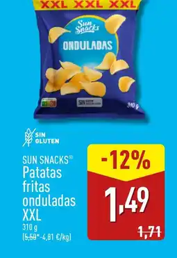 ALDI SUN SNACKS Patatas fritas onduladas XXL oferta