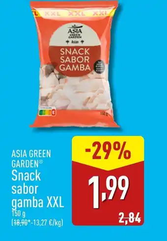 ALDI ASIA GREEN GARDEN Snack sabor gamba XXL oferta