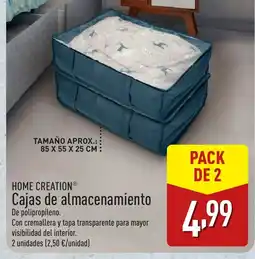 ALDI HOME CREATION Cajas de almacenamiento oferta