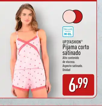 ALDI UP2FASHION Pijama corto satinado oferta